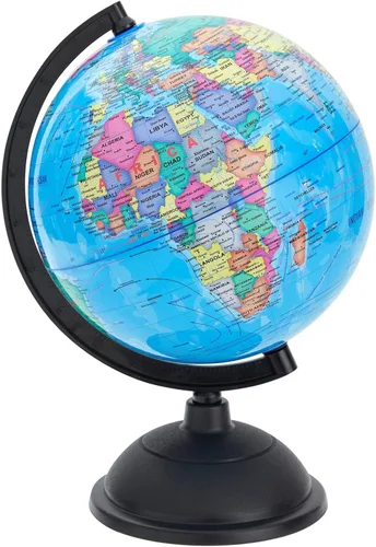 Miniatura 6 de Globo terráqueo con soporte – Globo terráqueo de escritorio para enseñanza, rotativo – perfecto para niños, estudiantes de geografía, profesores