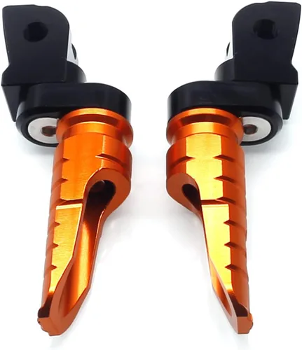 Miniatura 6 de MZS Estriberas de motocicleta compatibles con ZX4R ZX4RR ZX25R EX 400 Z400 2018-2025, estriberas delanteras ajustables para pedal, color negro CNC