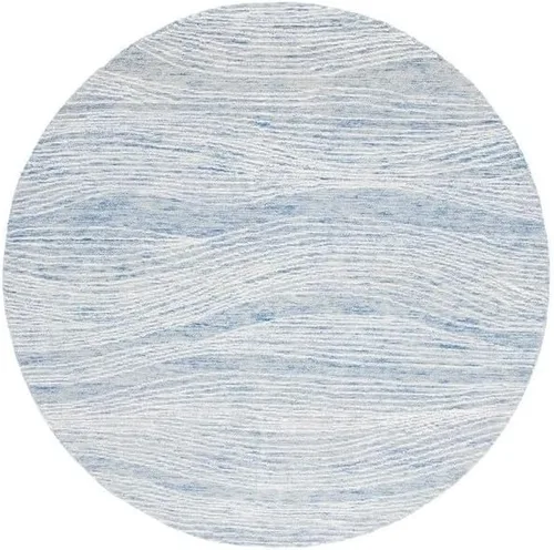 Miniatura 13 de SAFAVIEH Metro Collection - Alfombra decorativa de 2 x 3 pies, azul y marfil, diseño transicional, ideal para áreas de alto tráfico en pasillo, baño
