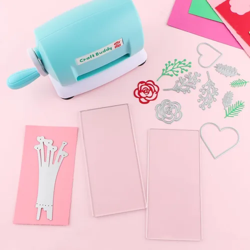 Miniatura 4 de 4 unidades/2 pares de almohadillas de corte estándar para máquina de troquelar; placas de corte de plástico de policarbonato transparente