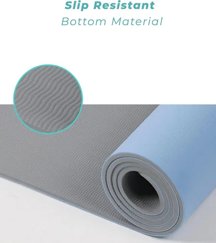 Miniatura 3 de Alfombrilla de equilibrio – Alfombrilla antideslizante con líneas de alineación para ejercicios de postura, yoga, pilates, entrenamiento en casa