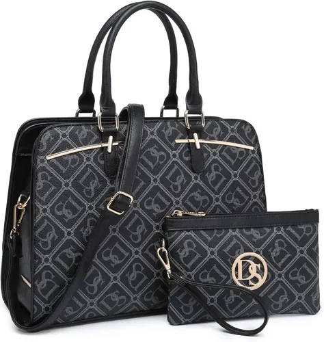Miniatura 9 de Dasein - Juego de bolso y monedero para mujer, set de 2 piezas con 3 compartimentos, bolso con asa superior y correa para el hombro