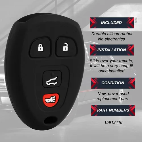 Miniatura 4 de Funda Protectora de Silicona para Llavero de Buick, Cadillac, Chevy, GMC, Pontiac, Saturn