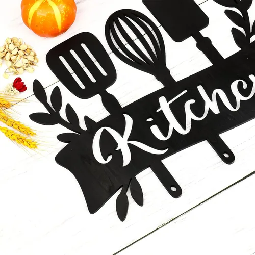 Miniatura 5 de Zzbakress Letrero de madera para cocina, decoración rústica de cocina de granja (estilo 2)