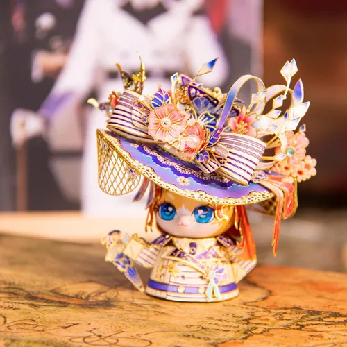 Miniatura 6 de MU Rompecabezas de metal 3D para adultos, figura de gato rosa, modelo de gatito, kit de modelo de metal de película Titanic, construcción