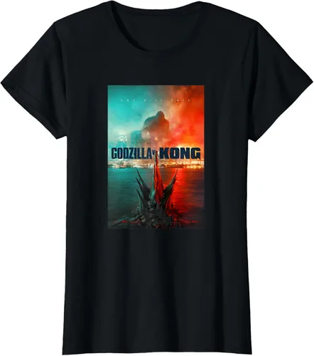 Miniatura 31 de Godzilla vs Kong - Camiseta oficial con póster, Negro