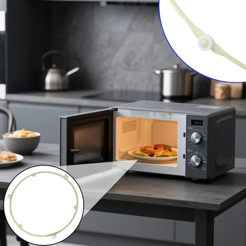 Miniatura 5 de Para GE Samsung Frigidaire - Compatible con WB06X10625, WB06X10818, DE92-90495A, 5304464115, 5304509438 - Anillo de rodillo de soporte de plato