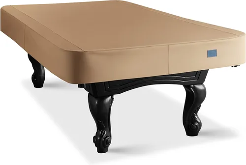 Miniatura 7 de Cubierta de mesa de billar de cuero sintético resistente, cubierta impermeable y resistente a desgarros para mesa de billar de 7/8/9 pies, 8 pies