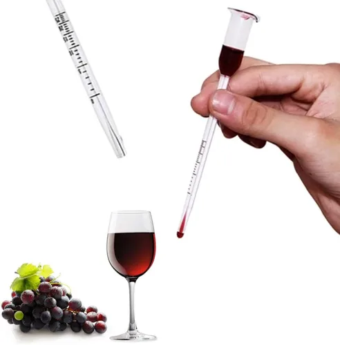 Miniatura 3 de Probador de medidor de alcohol para vino Alcohol 5.1 in Probador de medidor de alcohol transparente