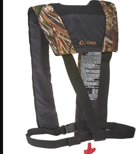 Miniatura 2 de Onyx Chaleco salvavidas inflable A/M-24 – automático/manual, aprobado por USCG, diseño ligero de perfil bajo, sistema de inflado convertible