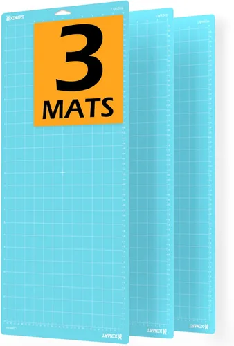 Miniatura 9 de Xinart Alfombrillas de corte para Cricut Maker 3/Maker/Explore Air 2/Air/One (agarre ligero + agarre estándar, 12 x 12 pulgadas) Alfombrillas