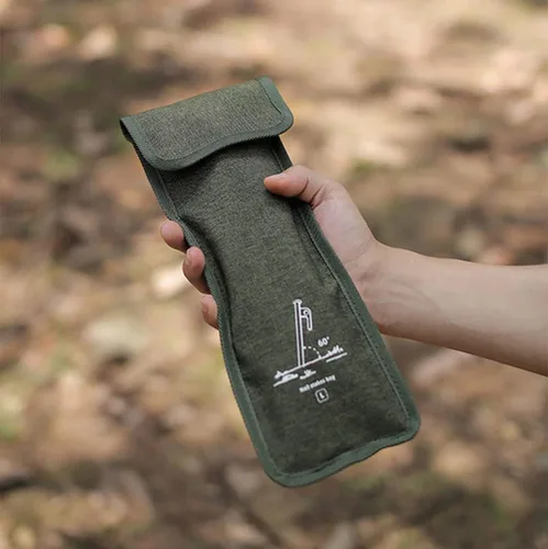 Miniatura 5 de 2 bolsas de estacas para tienda de campaña (S+L) resistentes a pinchazos, bolsas de almacenamiento de clavijas de gran capacidad, bolsa impermeable