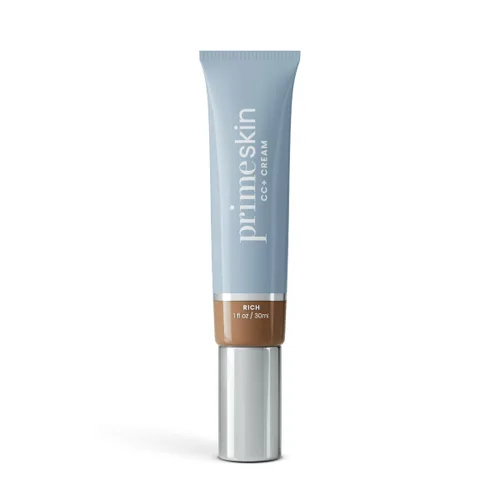 Miniatura 8 de Prime Prometics PrimeSkin CC+ Crema para mujeres maduras, base ligera de líquido a polvo, difumina los poros y cubre las manchas de la edad, sin