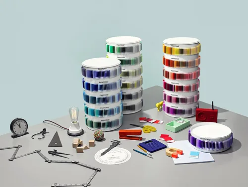 Miniatura 2 de Pantone Sistema a juego – Colección de chips estándar de plástico 1,755 colores puntuales Pantone como chips estándar de plástico PSC-PS1755