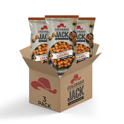 Palomitas de maíz gourmet Colorado Jack: Mantequilla real y vainilla, cultivadas por agricultores, delicioso aperitivo, regalo sabroso - Sin jarabe