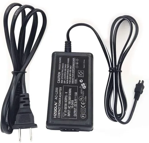 Cargador adaptador de corriente alterna compatible con Sony HDR CX230 HDR-CX220 HDR-CX190 HDR-CX160 HDR-CX155 HDR-CX150 HDR-CX130 HDR-CX115 negro
