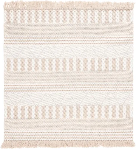 Miniatura 9 de SAFAVIEH Natura Collection - Alfombra de pasillo de 8 pies, color marfil y gris topo, diseño moderno, ideal para zonas de alto tráfico en pasillo