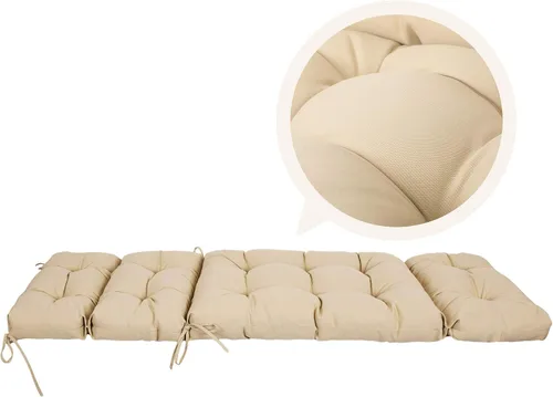 Miniatura 7 de ARTPLAN Chasie Lounge - Cojín grueso con lazos, cojín de mimbre de repuesto para silla de Paito Fruniture, 72 x 22 x 4 pulgadas, para todo