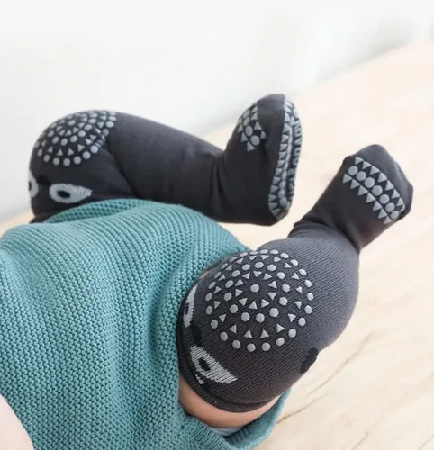 Miniatura 5 de Calcetines antideslizantes para bebés y niños de 0 a 3 años de edad, calcetines antideslizantes para niños y niñas, 6 pares