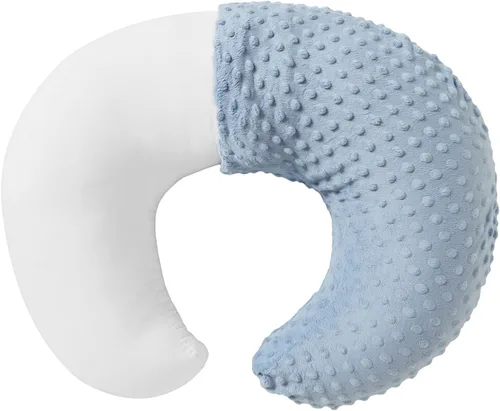 Miniatura 17 de Almohada de lactancia y posicionador con funda para lactancia materna y alimentación con biberón, apuntalamiento del bebé, tiempo boca abajo, apoyo