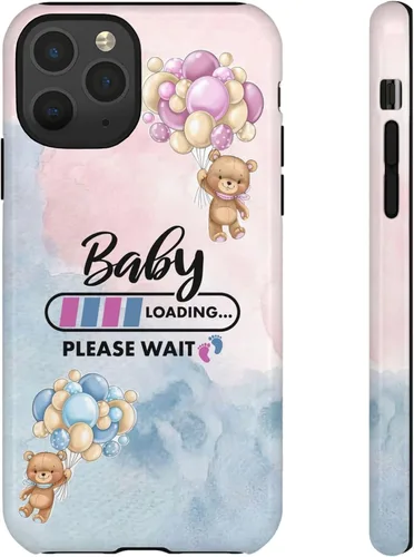 Miniatura 6 de Cute Baby Loading Phone Case for iPhone Models and Variants - Sweet Maternity Phone Cover for Pregnancy Reveal or Baby Shower Matte