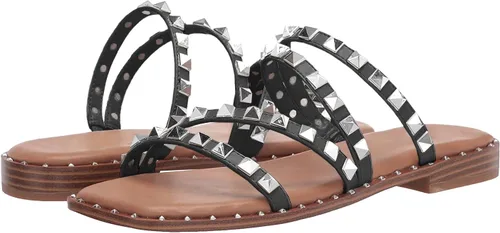 Miniatura 6 de JeimPoey Sandalias planas para mujer con puntera abierta, con tiras planas