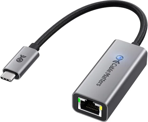 Cable Matters Adaptador USB C a Ethernet de 5 Gb, velocidad de red de 5 Gigabit, adaptador USB C a Ethernet compatible con USB4, Thunderbolt 4/5,