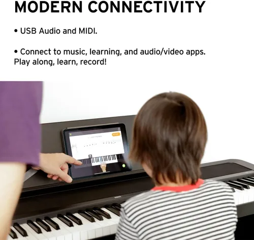 Miniatura 4 de Korg B2 Piano digital de 88 teclas con audio y USB MIDI - Software incluido - Negro (B2BK)