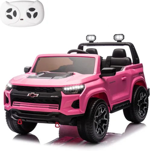 Miniatura 7 de POSTACK Coche de 24 V para niños de 2 plazas lado a lado, camión de 2 plazas, funciona con pilas, 4 ruedas con control remoto, automóvil eléctrico