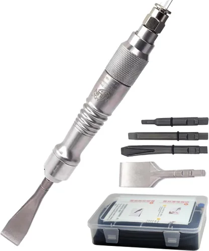 Air Scaler Gouge Chisel Micro Air Flux Chipper Rascador neumático Médico Rompador de yeso Estomatología Grabar 5 piezas cincel plano Cinceles de
