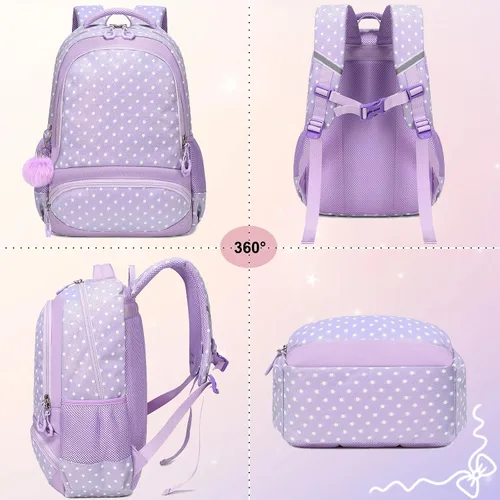 Miniatura 49 de Juego de mochila para niñas con diseño de unicornio, mochila escolar para niños, mochila para libros para niñas, set 3 en 1, regreso a clases
