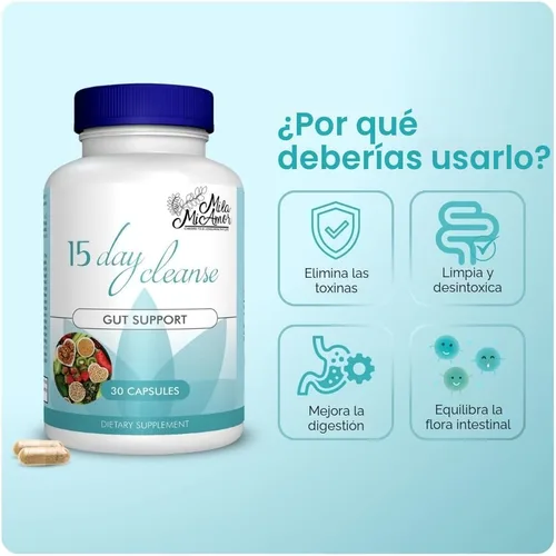 Miniatura 3 de Mila Miamor Limpieza de 15 Días - Apoyo Intestinal y Colon - Desintoxicación Avanzada de Limpieza Intestinal para Mujeres y Hombres con Senna