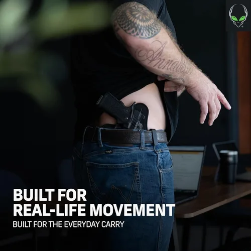 Miniatura 7 de Alien Gear Cloak Tuck 3.5 IWB - Funda para arma de uso diario cómoda - Ajuste personalizado - Perfil elegante y duradero - Para mano derecha