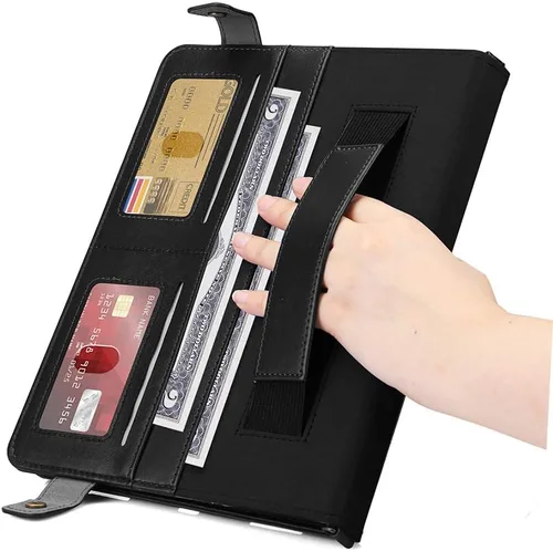 Miniatura 5 de Bolso Funda para Samsung Galaxy Tab S10 FE/S9 FE 10.9"/S9/S8/S7 11", Techcircle Folio con Soporte Cruzado, Billetera con Ranura para Lápiz S Pen