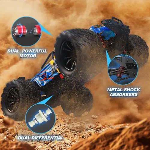 Miniatura 4 de Autos RC a escala 1:16 para adultos, auto de control remoto rápido de 40 KPH, autos RC de hobby para niños a partir de 8 años, camioneta RC 4x4