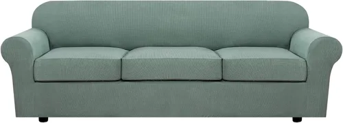 Miniatura 47 de H.VERSAILTEX - 3 fundas de sofá elásticas para 2 cojines de sofá. Fundas para muebles de sala de estar (funda base más 2 fundas de cojín de asiento)