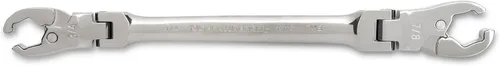 Miniatura 3 de GEARWRENCH Juego de llaves de tuerca abocardada de cabeza flexible de trinquete de 5 piezas, SAE - 89100