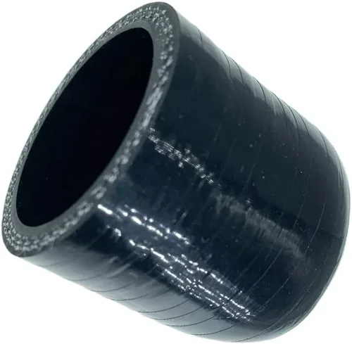 Miniatura 2 de Tapa de refrigerante de silicona reforzada universal negra de 1-1/4 "(32 mm) con abrazadera para calentador de derivación Puerto de agua al vacío
