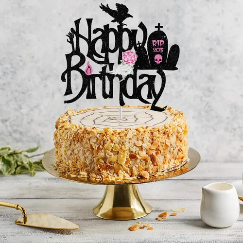 Miniatura 7 de Decoración para tarta de feliz cumpleaños RIP Twenties – Death to My Twenties RIP to My 20s Dirty 30 Birthday Glitter Cake Topper – Decoración