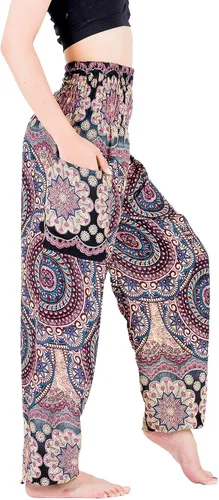 Miniatura 2 de LOFBAZ Vivid Yoga Harem Pantalones para Mujer Boho Hippie Lounge Pijamas India Beach