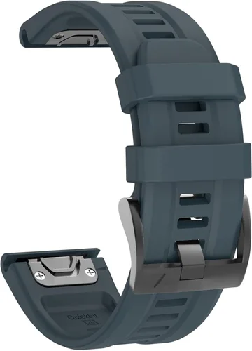 Miniatura 2 de OVERSTEP Compatible con Fenix 7X Band, correa de reloj de silicona suave de 1.024 in de ancho para Garmin Fenix 5X/Fenix 5X Plus/Fenix 6X/Fenix 6X