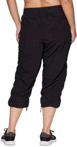 Miniatura 2 de RBX Active - Pantalón capri con cordón ajustable para mujer, talla grande, ligero, tejido