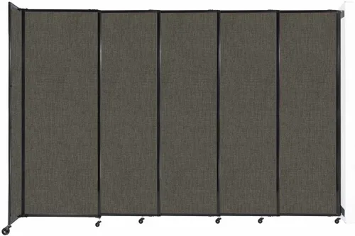 Miniatura 62 de Divisor de habitación de pared recta deslizante montado en la pared Anchos ajustables Ruedas de bloqueo Separador de habitación Paneles