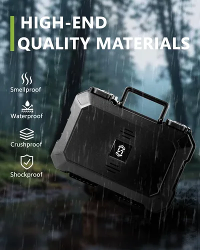 Miniatura 6 de Caja de almacenamiento OZCHIN a prueba de olores con cerradura – Caja grande a prueba de olores, estuche impermeable y a prueba de golpes