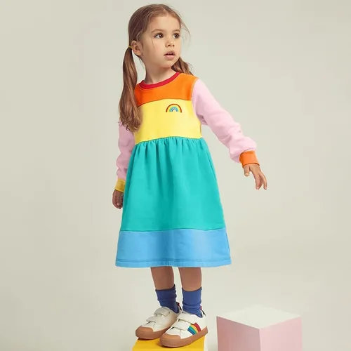 Miniatura 6 de Nomi&Me Baby Toddler Girl's Cotton Long Sleeve Fashion Tulle Dress
