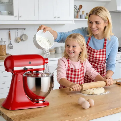 Miniatura 2 de Escudo de vertido para mezclador KitchenAid, protector contra salpicaduras para batidora de pie de ayuda de cocina, funciona con cuencos mezcladores