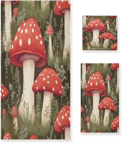 Juego de toallas de baño de 3 piezas, absorbentes y suaves, toallas de mano, toallas decorativas para baño, gimnasio, hotel, playa, piscina