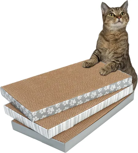Miniatura 14 de Kitty City Clip rascador para gatos sobre la puerta – Soporte vertical para rascador para gatos – Protege muebles y puertas – Se adapta a la mayoría