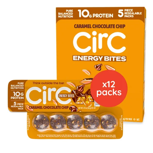Miniatura 9 de CirC Protein Energy Bites - Paquete variado de bolas de proteína sin gluten, 0.35 onzas de proteína, snack de barra saludable para adultos y niños