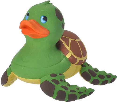 Wild Republic Patos de goma, juguetes de baño, regalos para niños, juguetes de piscina, juguetes de agua, tortuga marina, 4 pulgadas
